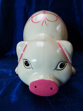 XXL großes Sparschwein mit Stopfen Ferkel Sau Eber Keramik Spardose ~28x20x20cm