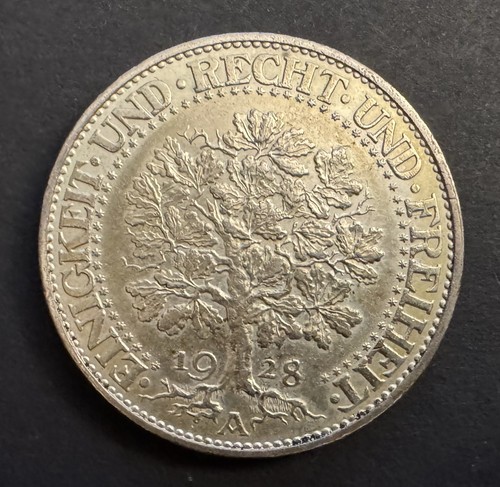 Weimar reichsmark 1928 - weimar,, 5