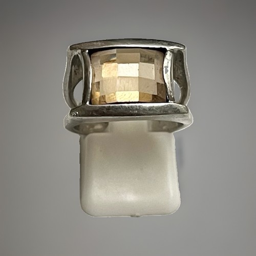 925 silberring rauchquarz - silberring,,