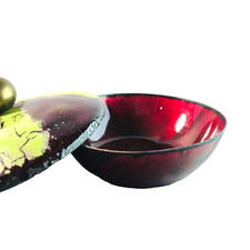 MID CENTURY Emaille Dose