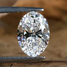 2.90 Karat Lose Moissanit Oval