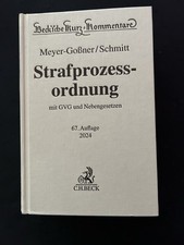Strafprozessordnung von Meyer-Gossner  2024 Kommentar  