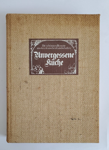 Vintage kochbuch unvergessene - kochbuch,