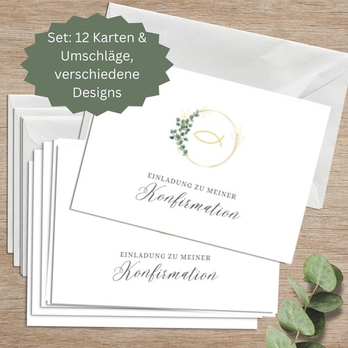 12x einladungskarten - 12x,