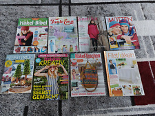 Verschiedene Zeitschriften  Mützen  Anna Filethäkeln Häkel-Taschen Annika Strick