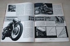 Motorrad 14/1970 BSA Rocket 3 750ccm mit 58PS im TEST auf 5 Seiten