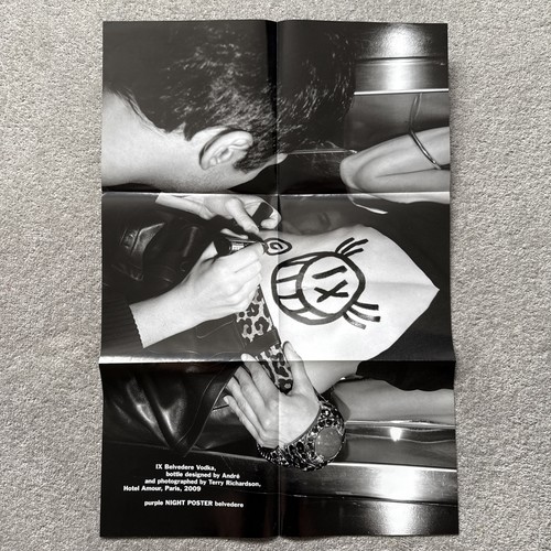 Purple magazine double sided - purple,
