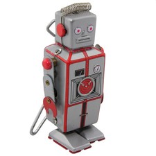 Roboter silber grauer