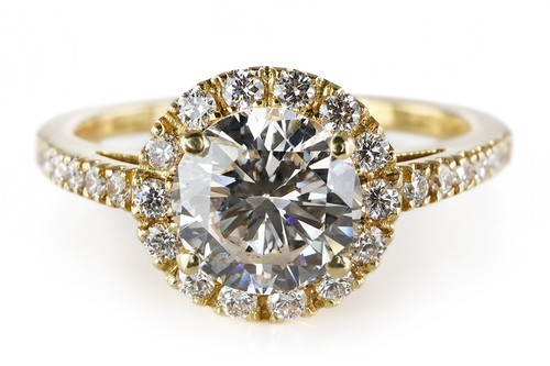 Ring brillant einkaräter - brillant,