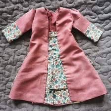 altes  Biedermeier Puppenkleid  Seide  für  antike Modepuppen Porzellanpuppen