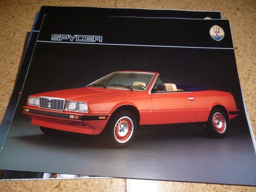 Maserati spyder prospekt sehr - prospekt,