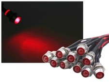 10x LED Schraube Edelstahl 24V