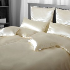 Seidenweber Collection 100% Seiden Bettwäsche Helios Farbe Natur S1 uni creme