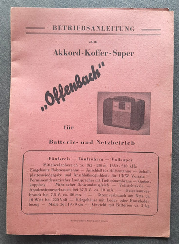Alte betriebsanleitung zum - betriebsanleitung,