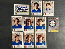 10 original Fussball WM 82 Espana - Panini Weltmeister Italien mit Wappen lesen!