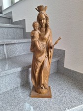Holzstatue - Madonna mit Kind