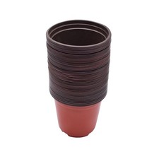 100 pcs Kunststoff Pflanze Blume Garten Töpfe Kindergarten Sämlinge Topf Wachsen