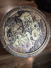 Vintage Japanischer OPIUM-TISCH Elfenbein-Optik ohne Glasplatte 