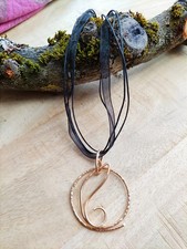 ?Blatt Anhänger Kautschukband Art Deco Kette Anhänger Statement Ring