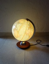 Alter kleiner JRO Globus Leuchtglobus Ø 25 cm Glasglobus  50 er Jahre