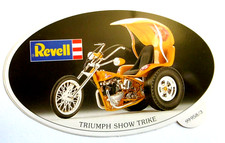 Werbe-Aufkleber Revell Triumph Show Trike Modellbau 90er