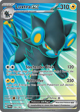 Pokemon Karte Luxtra EX 195/167 Maskerade im Zwielicht Full Art Holo Deutsch