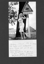 Barbara Valentin+ - seltenes original Autogramm - "Gefährliche Kurven"