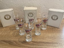 Erdinger + FC Bayern Logo Schnapsgläser Rarität 6 Stück mit Originalverpackung