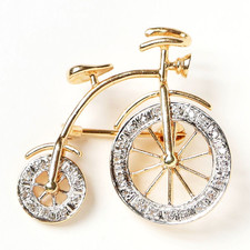 Brosche Fahrrad Hochrad 14