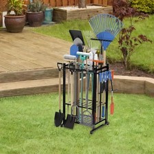 D&#39;Gartenwerkzeug Organizer 3 Ebenen für Garage, Besen, Unterstand