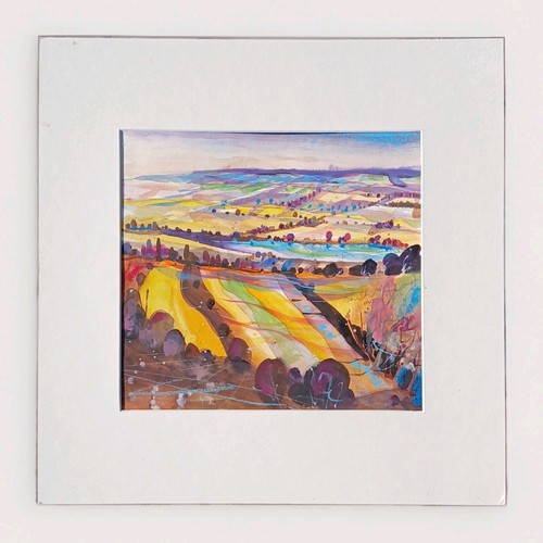 Sanftes hügelland landschaft - sanftes,
