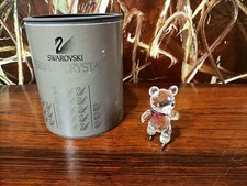 SWAROVSKI Austria , Silver Crystal Figur: Bär mit Schlitschuhe