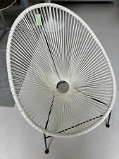 ikarus design Carbonora Sessel weiß stabil Stuhl Gartensessel in- und outdoor