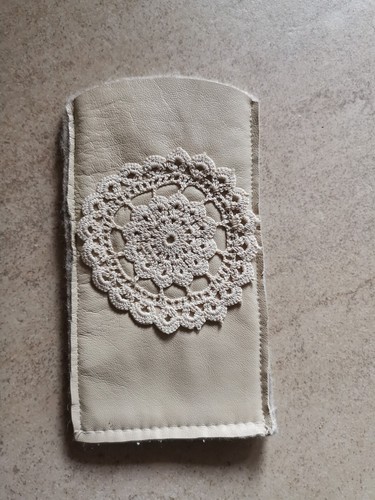 Handytasche filz leder - handytasche,,