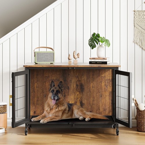 Stabile hundebox aus holz als - aus,