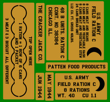 Ration kiste schablonen - ration,