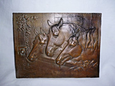 Bronze Relief Wandplatte drei