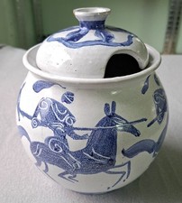 Keramik Topf Dose mit Deckel