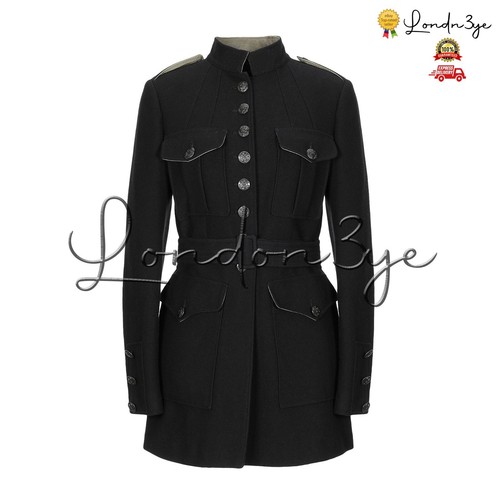Damen schwarz wolle militär - damen,