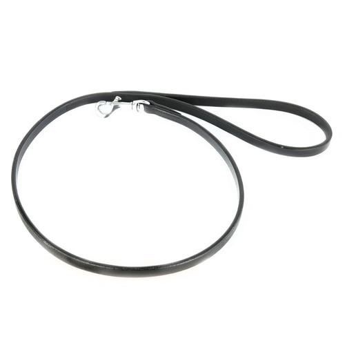 Hundeleine leder schwarz - hundeleine, 1m