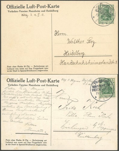 Pionierflugpost 1909 1914 - pionierflugpost, 1909-1914