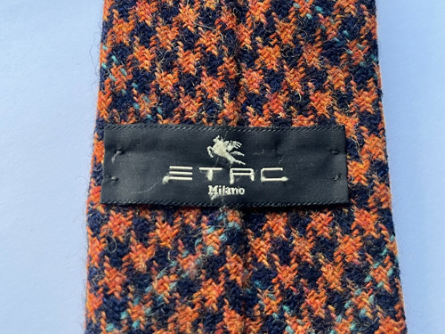 Etro wollkrawatte terrakotta - etro,