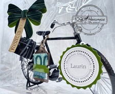Miniatur Fahrrad Geschenk Geldgeschenk Geschenktasche personalisiert Glückwunsch