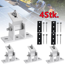 4x Solarpanel Halterung PV Individuell Verstellbar Flachdach Befestigung Montage