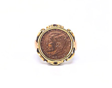 Vintage Gold Ring Münze Münzring | JFK John F. Kennedy | GR 52 14 Karat 585K
