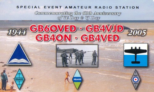 Qsl card radio - qsl, gb60ved