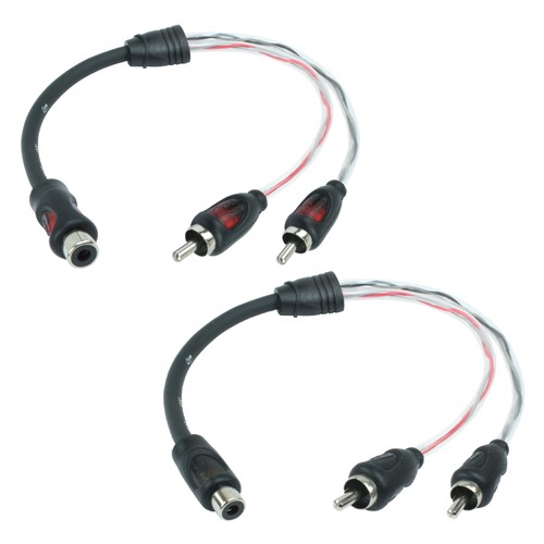 Cinch adapter kupfer - 2x, y-adapter