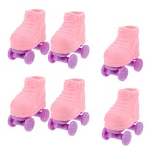 3 Pairs Puppen Schuhe Puppenschuhe Rollschuhe Für Aus Kunststoff