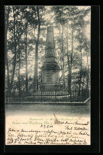 Freiberg ansichtskarte - freiberg, /sa.,