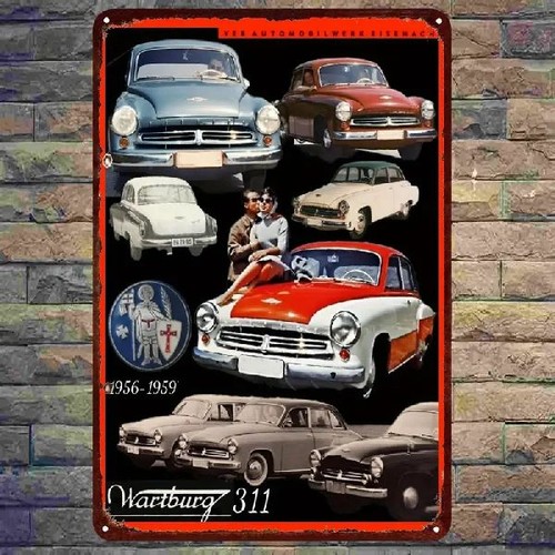 Blechschild wartburg 311 - wartburg,